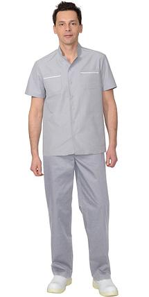 Костюм "СИРИУС-МЕДИК" мужской светло-серый, фото 2