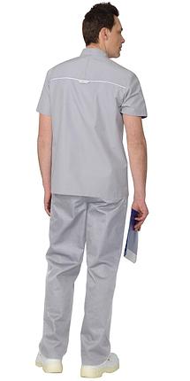 Костюм "СИРИУС-МЕДИК" мужской светло-серый, фото 2