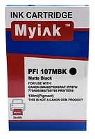 Картридж для CANON PFI-107MBk IPF 670/680/685/770/780/785 Matte Black (130ml,Pigment) MyInk