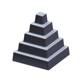 Комплект чугунных пирамид (4шт)