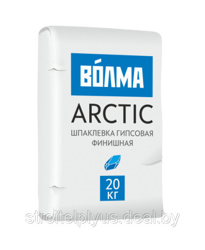 Шпатлевка гипсовая финишная ВОЛМА ARCTIC 20 кг РФ - фото 1 - id-p193098548