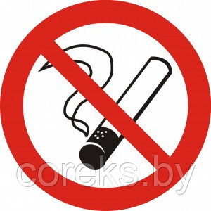 Запрещающая табличка "Запрещается курить" (15*15 см) - фото 1 - id-p193127098