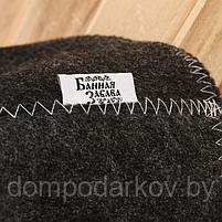 Набор банный: шапка и коврик "Хозяин бани" в пакете, фото 9