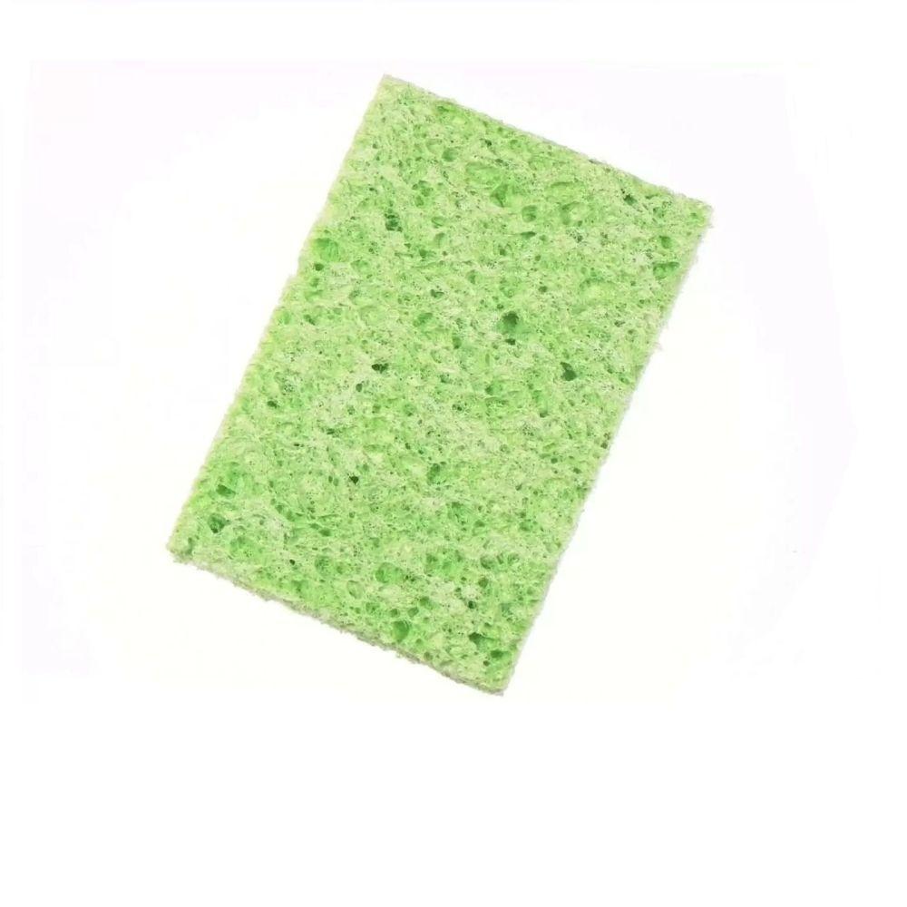 Губка для очистки жал паяльников, увлажненная, 80x50мм, зеленая - фото 1 - id-p88136032