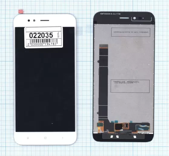 Модуль (матрица + тачскрин) для Xiaomi Mi A1, Mi 5X, белый