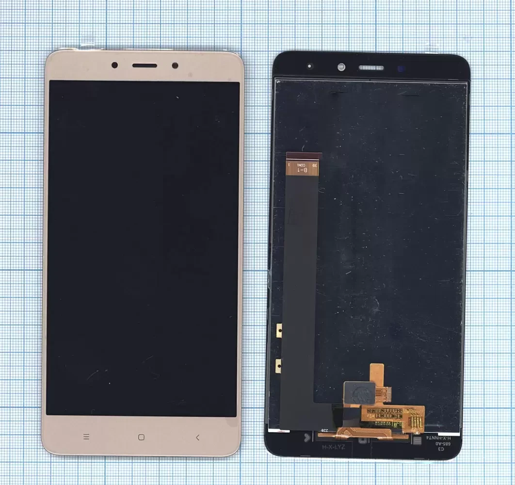 Модуль (матрица + тачскрин) для Xiaomi Redmi Note 4, золотой