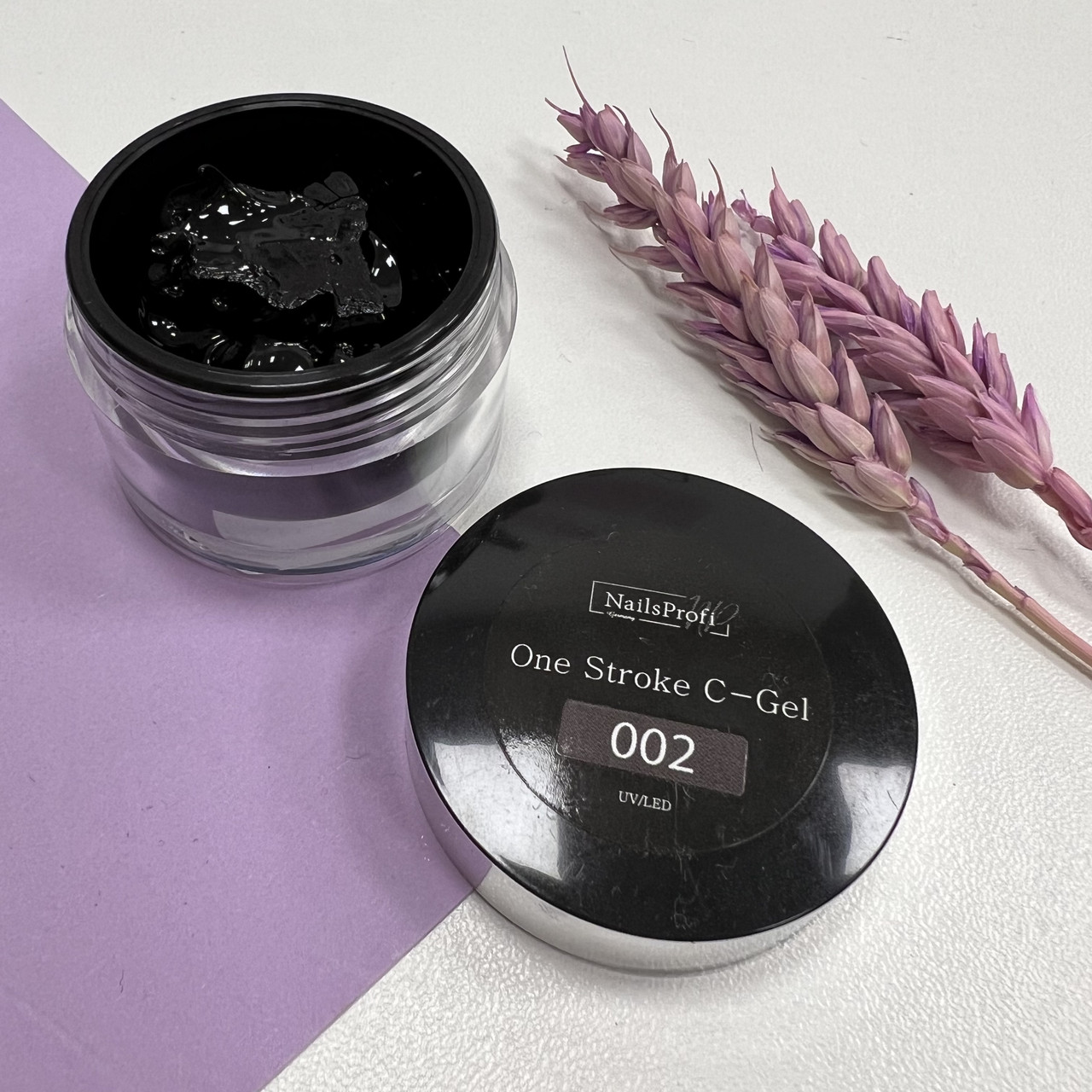 Гель-краска Nails Profi C-Gel 002 ЧЁРНЫЙ, 15 гр
