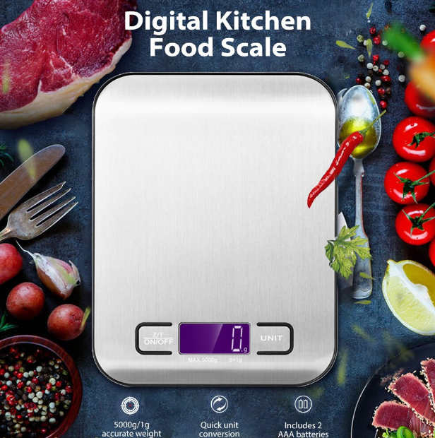 Электронные кухонные весы Kitchen Scale 1 гр до 5 кг - фото 2 - id-p179625534