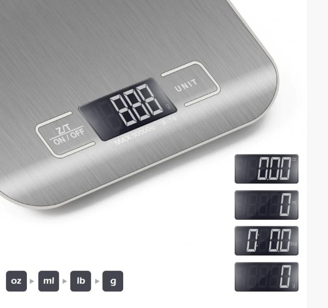 Электронные кухонные весы Kitchen Scale 1 гр до 5 кг - фото 3 - id-p179625534