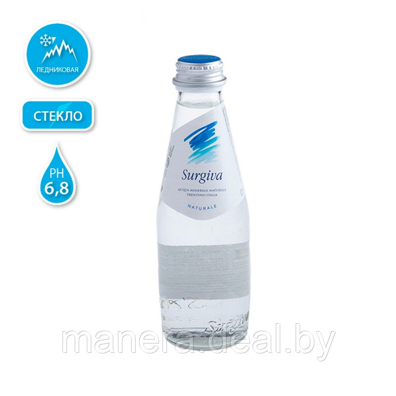 Вода минеральная природная питьевая «Surgiva» негазированная 0,25 - фото 1 - id-p84845312