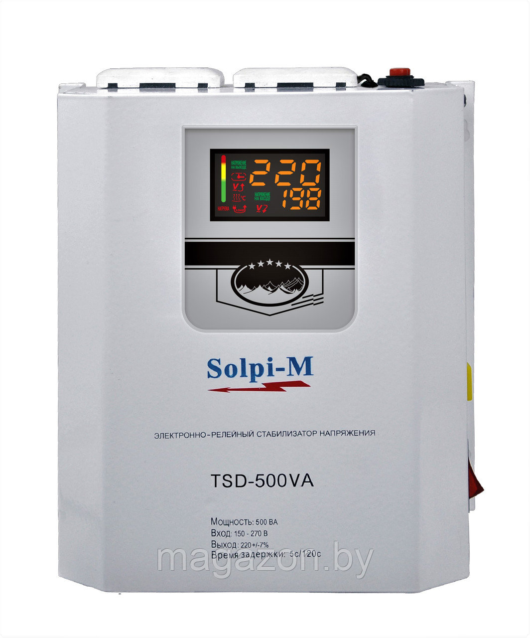 Стабилизатор напряжения Solpi-M TSD-500VA (2022) - фото 2 - id-p52163092