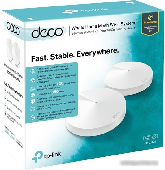 Wi-Fi система TP-Link Deco M5 (2 шт.) - фото 4 - id-p193180478