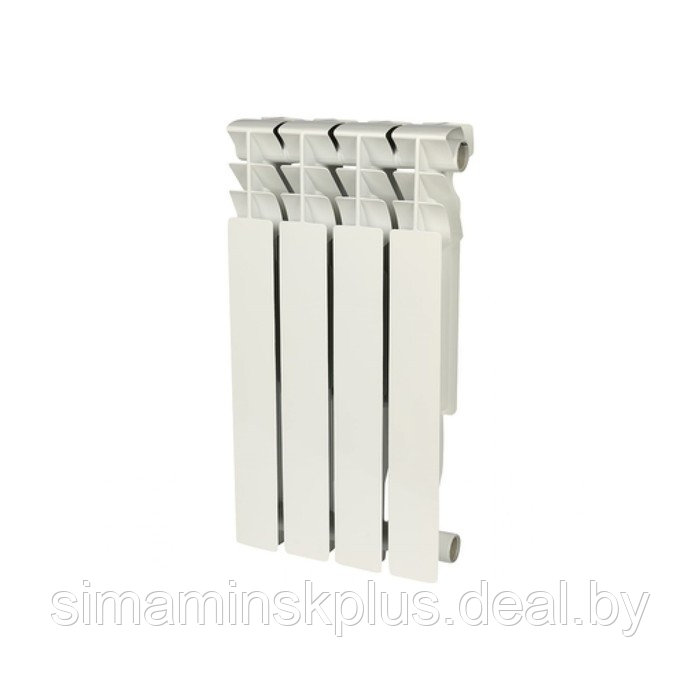 Радиатор алюминиевый ROMMER Plus, 500 x 96 мм, 4 секции - фото 1 - id-p193180192
