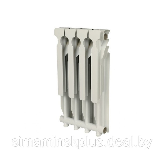 Радиатор алюминиевый ROMMER Plus, 500 x 96 мм, 4 секции - фото 2 - id-p193180192