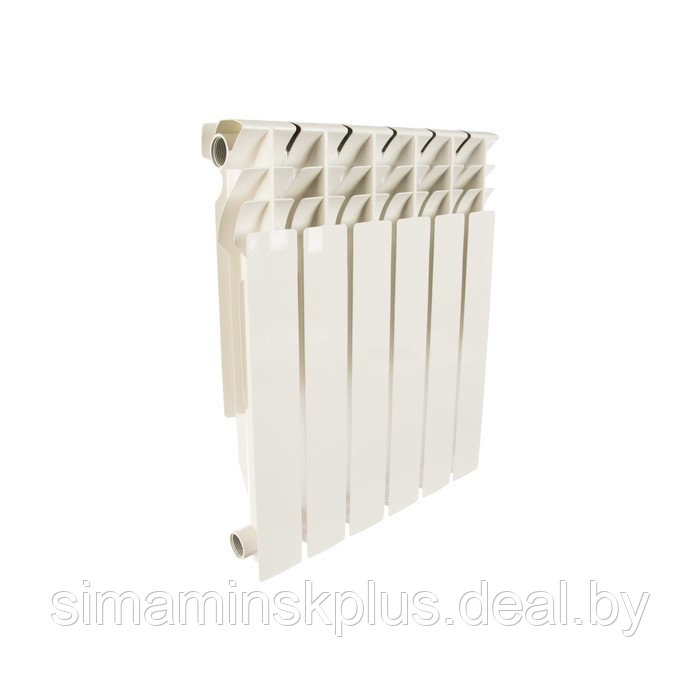 Радиатор алюминиевый ROMMER Plus, 500 x 96 мм, 6 секций - фото 1 - id-p193180201