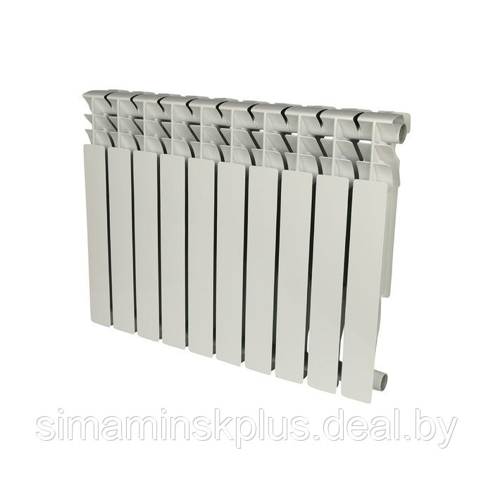 Радиатор алюминиевый ROMMER Plus, 500 x 96 мм, 10 секций - фото 1 - id-p193180221