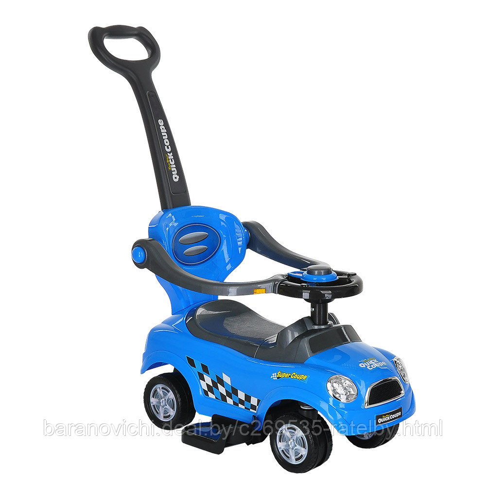 PITUSO КАТАЛКА QUICKCOUPE С БАМП. С РУЧКОЙ (СИГНАЛ) 3-6 ЛЕТ