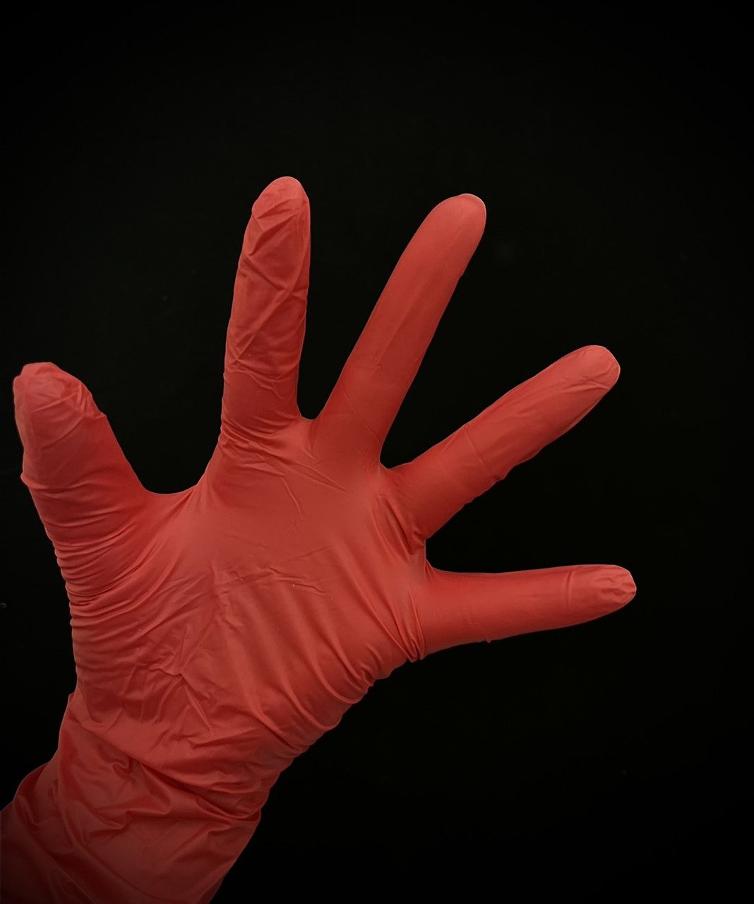 Перчатки Wally Plastic красные винил / нитриловые размер  XS S M L XL (100 штук, 50 пар) РАБОТАЕМ БЕЗ НДС! L