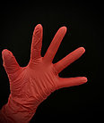 Перчатки Wally Plastic красные винил / нитриловые размер  XS S M L XL (100 штук, 50 пар) РАБОТАЕМ БЕЗ НДС!, фото 2