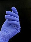 Перчатки винил/нитрил Wally Plastic одноразовые  фиолетовые все размеры (100 штук, 50 пар) РАБОТАЕМ БЕЗ НДС!, фото 3