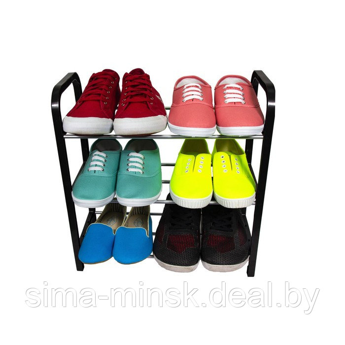 Этажерка для обуви TRINITY, 400 × 190 × 420 мм, 3-х ярусная - фото 4 - id-p193203695