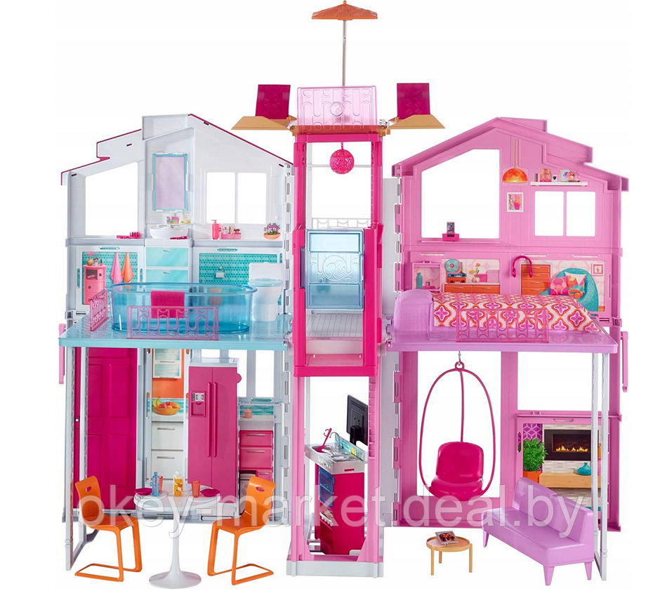 Игровой набор Barbie Городской дом Малибу DLY32 - фото 1 - id-p193214501