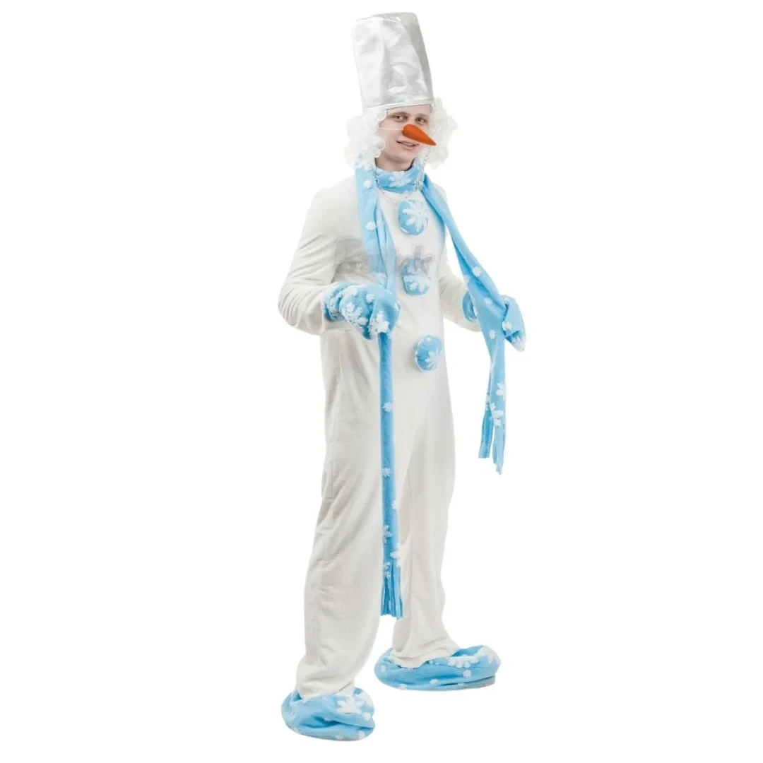 Карнавальный костюм для взрослых Снеговик Батик 1305 - фото 1 - id-p193215651