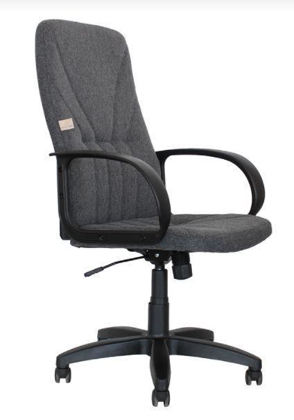 Компьютерное офисное кресло ЯрКресло Кр37 ТГ ПЛАСТ С1 ткань серая поворотное офисное - фото 1 - id-p190178192