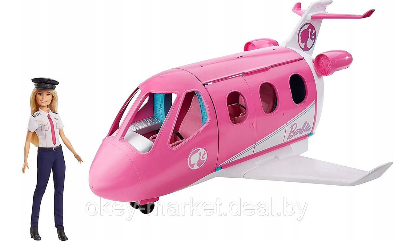 Игровой набор Самолёт мечты с куклой Барби Пилот GJB33 - фото 3 - id-p193216705