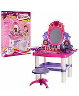 Игровой набор Трюмо Салон красоты аксессуарами, туалетный столик, с зеркалом