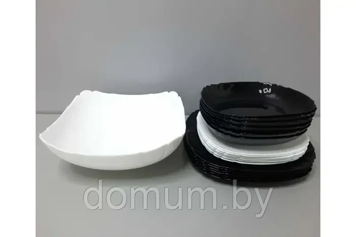 Столовый сервиз Luminarc Lotusia Black & White на 6 персон, 19 предм. Q3022 - фото 5 - id-p193220544