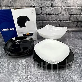 Столовый сервиз Luminarc Lotusia Black & White на 6 персон, 19 предм. Q3022