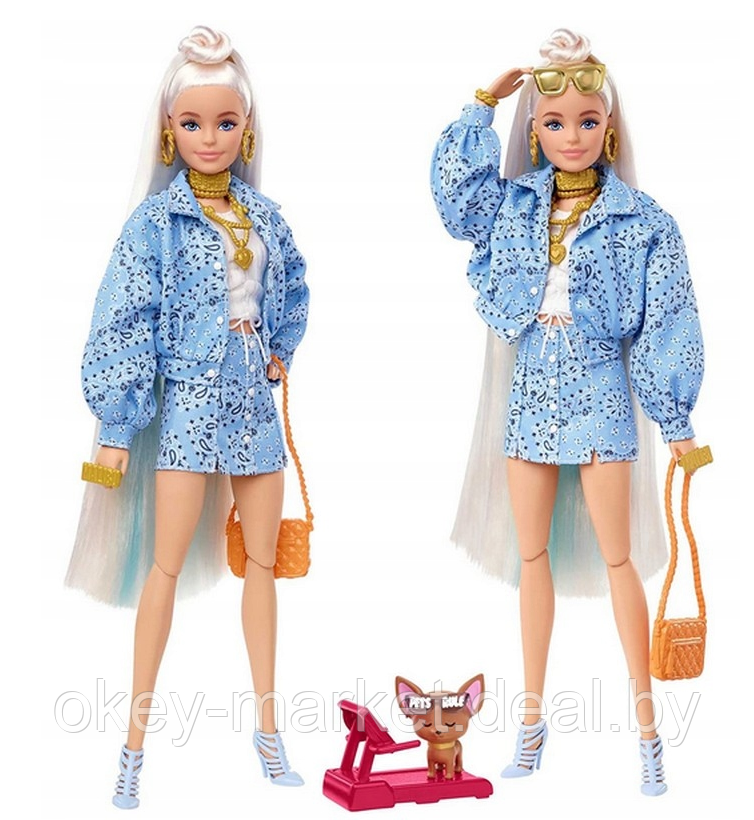Кукла Barbie Экстра Doll Светлые волосы HHN08 - фото 5 - id-p193224014