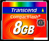 Карта памяти Transcend 133x CompactFlash 8 Гб (TS8GCF133)