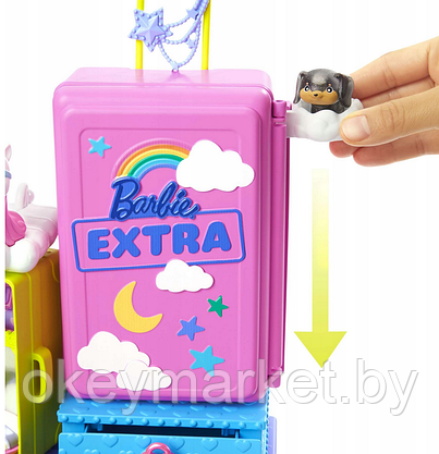 Мини-кукла Barbie Extra с питомцами и тематическим набором "Путешествия" HDY91, фото 2