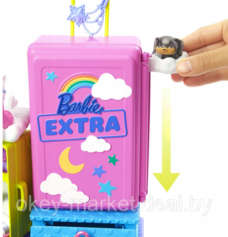 Мини-кукла Barbie Extra с питомцами и тематическим набором "Путешествия" HDY91 - фото 4 - id-p193224020