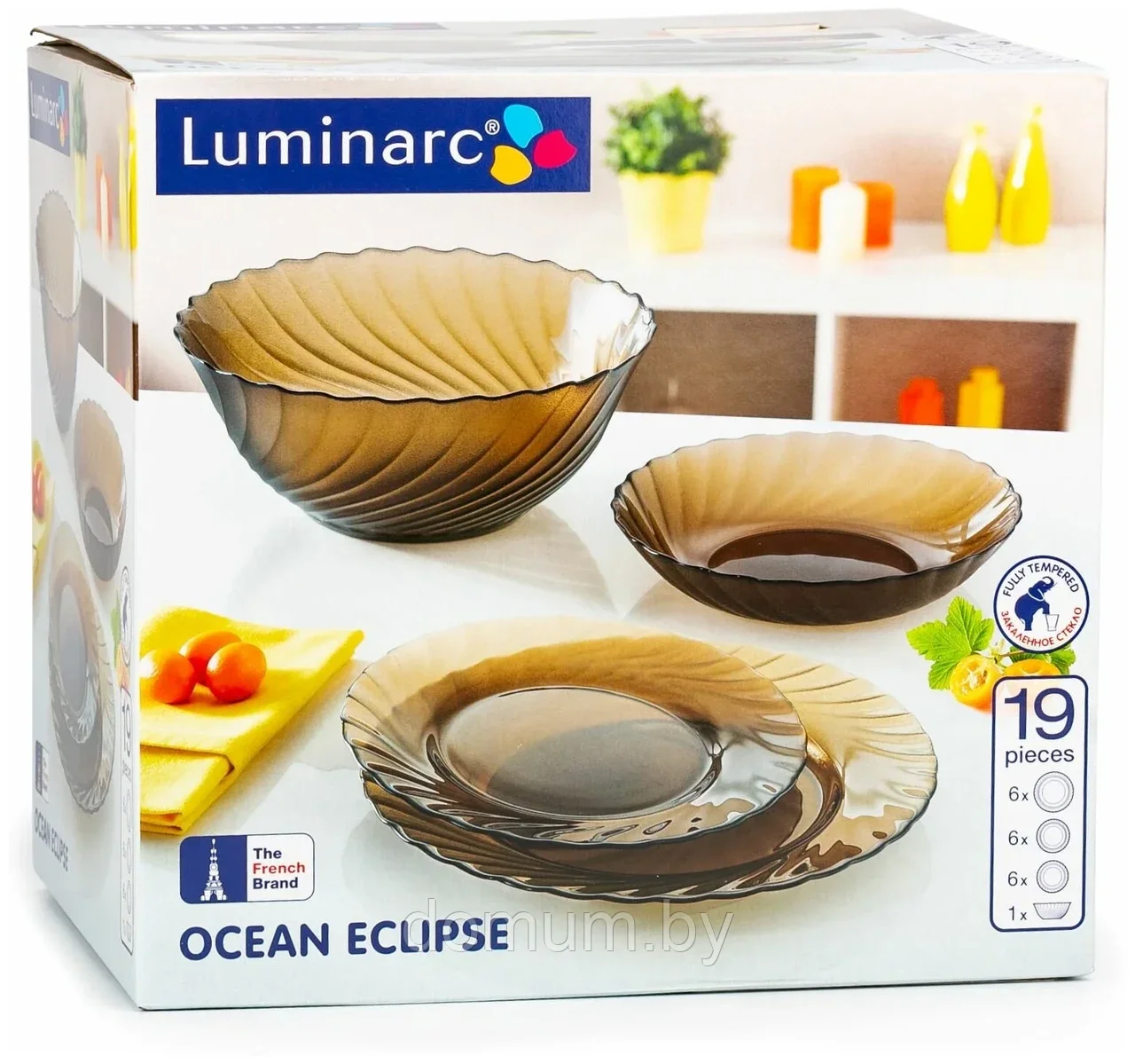 Столовый сервиз Luminarc Ocean Eclipse на 6 персон, 19 предм. L5108 - фото 8 - id-p193224047