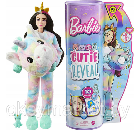 Кукла Barbie Cutie Reveal Единорог HJL58, фото 3