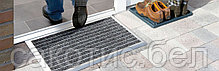 Алюминиевая грязезащитная решетка 18 мм с обрамлением с чистящей вставкой (резина), фото 3