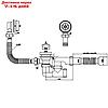 Комплект для ванны "АНИ" C6255: сифон регулируемый, гибкая труба 40 x 50 мм, фото 2