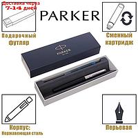 Ручка перьевая Parker Jotter Core F63 Bond Street Black CT M, корпус из нержавеющей стали (2030947)