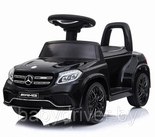 Детская машинка-каталка, электромобиль RiverToys Mercedes-AMG GLS 63 HL600 (черный) Лицензия, пульт Д/У