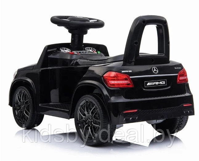 Детская машинка-каталка, электромобиль RiverToys Mercedes-AMG GLS 63 HL600 (черный) Лицензия, пульт Д/У - фото 2 - id-p186235181