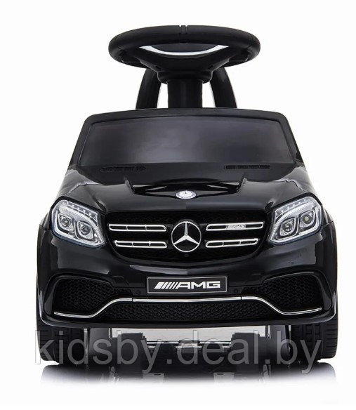 Детская машинка-каталка, электромобиль RiverToys Mercedes-AMG GLS 63 HL600 (черный) Лицензия, пульт Д/У - фото 3 - id-p186235181