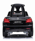 Детская машинка-каталка, электромобиль RiverToys Mercedes-AMG GLS 63 HL600 (черный) Лицензия, пульт Д/У, фото 4