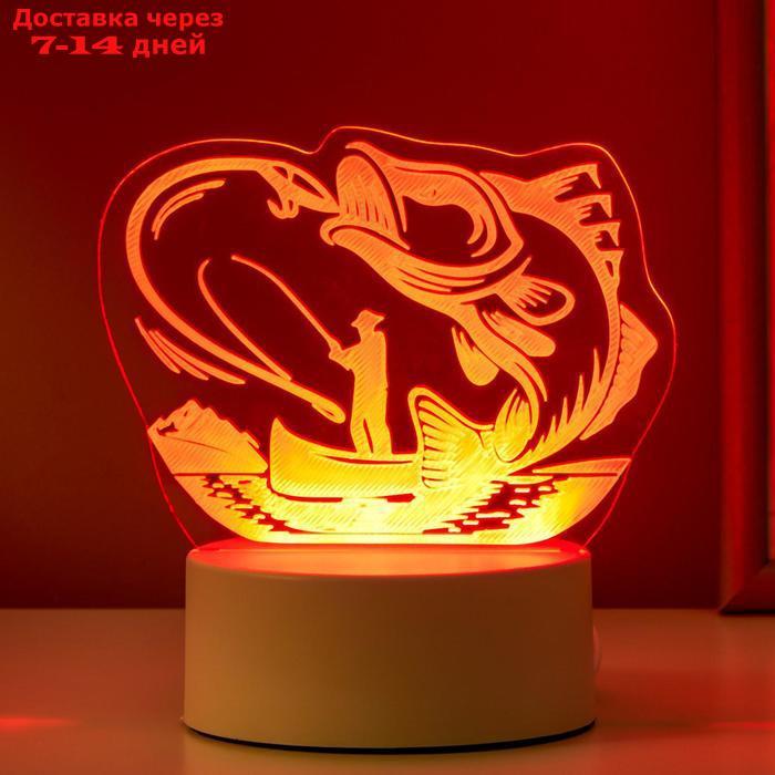 Светильник "Рыбак" LED RGB от сети 9,5х13,5х15 см - фото 3 - id-p192747103