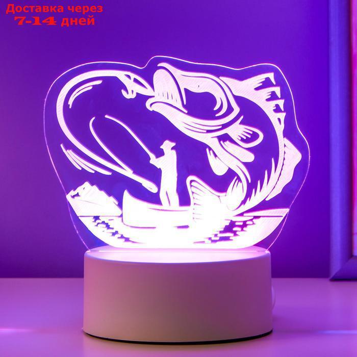 Светильник "Рыбак" LED RGB от сети 9,5х13,5х15 см - фото 5 - id-p192747103