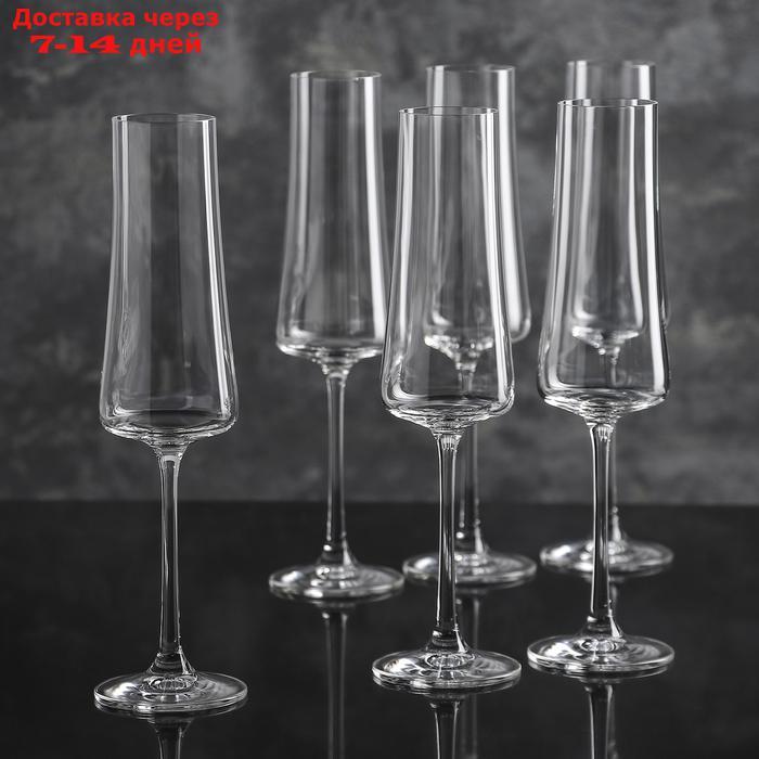 Набор бокалов для шампанского 210 мл "Экстра", 6 шт - фото 1 - id-p193152286