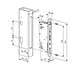 Высококачественный врезной замок locinox для профилей шириной от 80 мм, фото 3