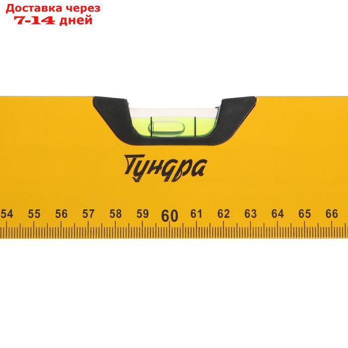 Уровень алюминиевый магнитный TUNDRA, эргономичные ручки, 3 глазка, 1200 мм - фото 5 - id-p193153307